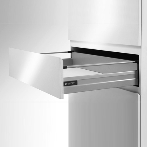 Выдвижной ящик Smartbox H68/102 ДСП18 с доводчиком и 1 рейлингом Samet 127140263 (500мм, серый)