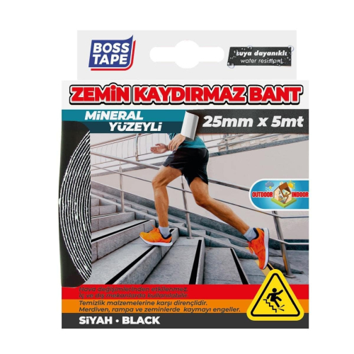 Противоскользящая лента для ступеней Boss Tape AST25x5 (25мм x 5м)