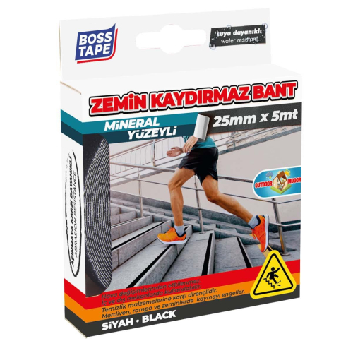 Противоскользящая лента для ступеней Boss Tape AST25x5 (25мм x 5м)