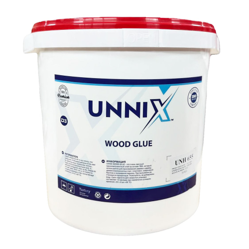 Клей ПВА D3 для древесины влагостойкий Unnix UNP655  (30кг, прозрачный)